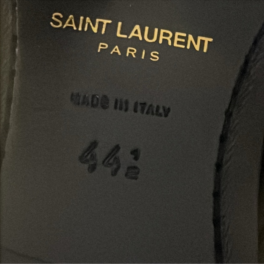 New authentic Saint Laurent luxury designer patent leather dress shoes 11.5 - Picture 16 of 17